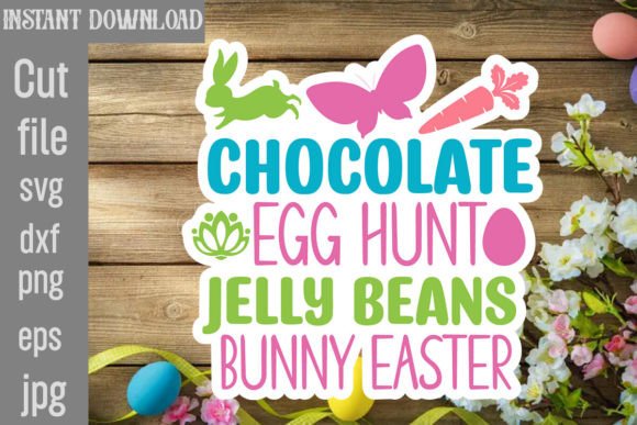 Chocolate Egg Hunt Jelly Beans Bunny Easter Graphics