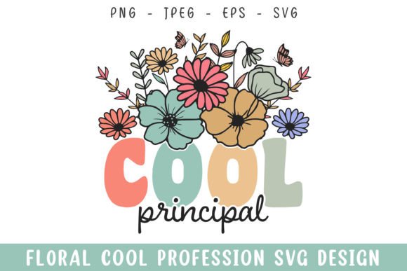 Floral Cool Principal Vintage Colorful