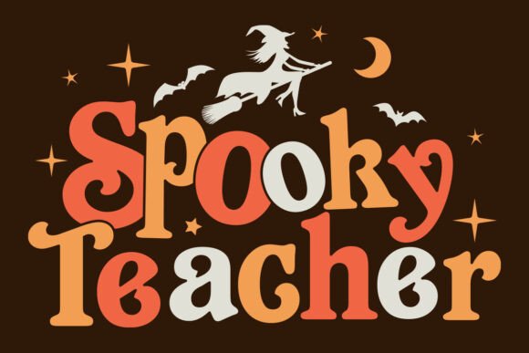 Halloween Spooky Teacher SVG: A Versatile Graphic Design Asset for Festive Branding