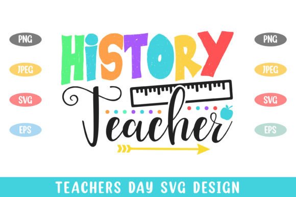 History Teacher Colorful Teachers Day