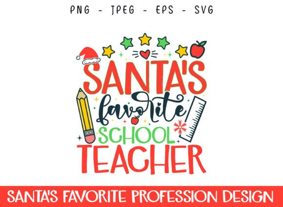 Santa’s Favorite School Teacher SVG: A Thoughtful Design for Holiday Embroidery Projects