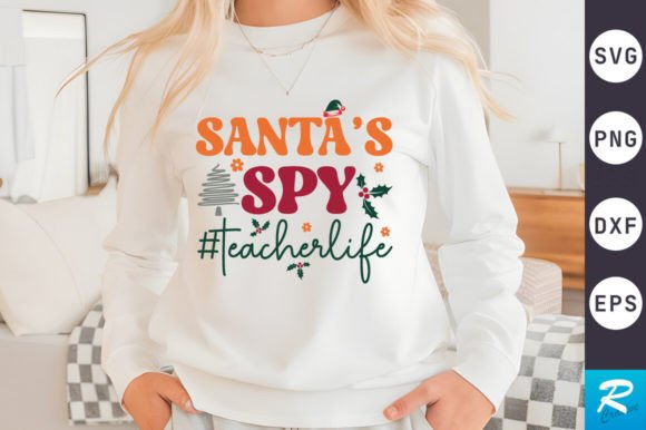 Santa’s Spy SVG Design for Crafts and Graphics