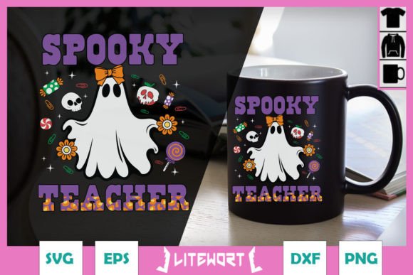 Spooky Teacher Halloween Teacher SVG Graphics