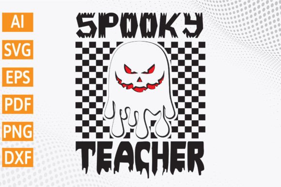 Spooky Teacher SVG File for Crafts and Graphics