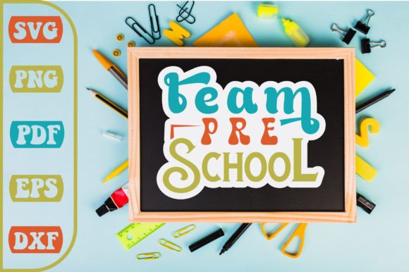 Team Pre School Svg Design: Graphics and Crafts for Digital Sellers